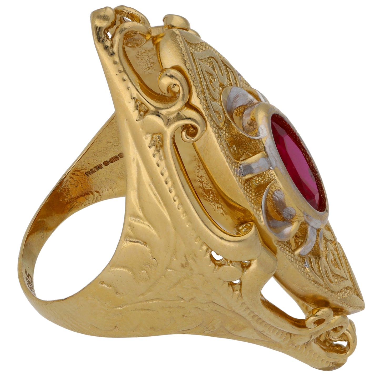 14ct Gold Imitation Dress/Cocktail Ring Size O