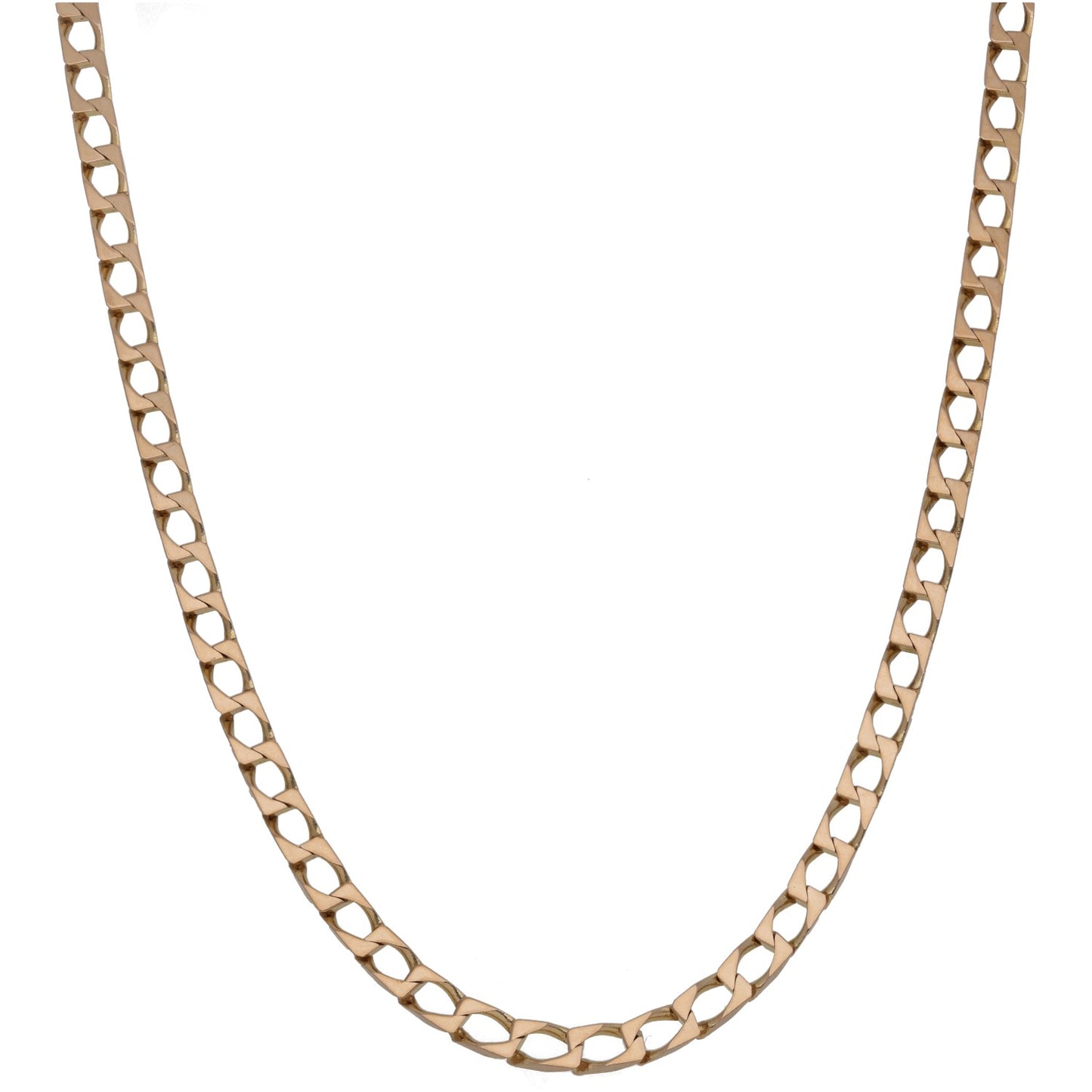 9ct Gold Curb Chain 16"