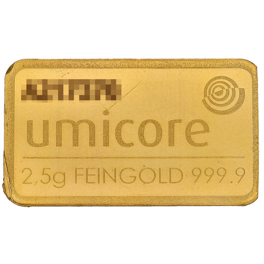 24ct 2.5g Gold Bar