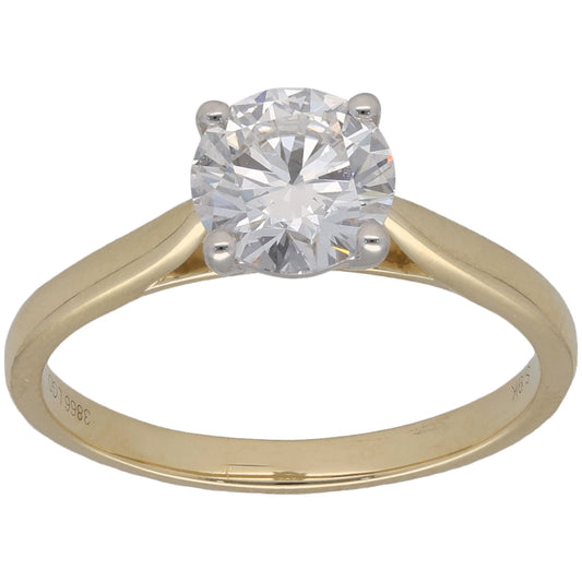 New 9ct Gold 1.00ct Laboratory-Grown Diamond Solitaire Ring
