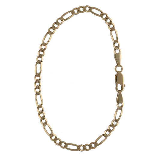 9ct Gold Figaro Bracelet