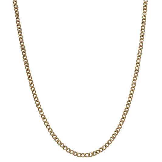 9ct Gold Curb Chain 24"