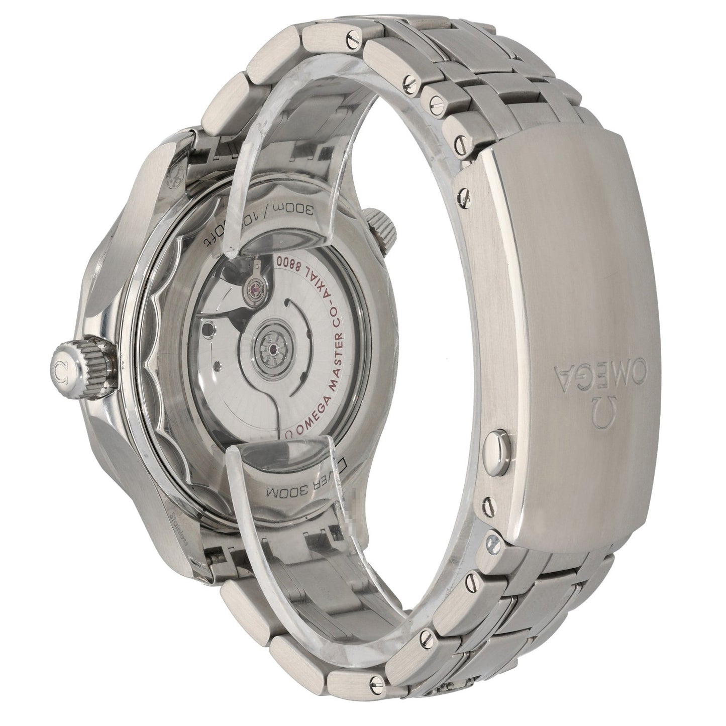 Omega Seamaster 210.30.42.20.06.001, Grey & Blue Dial, Stainless Steel, Rear Angle Image