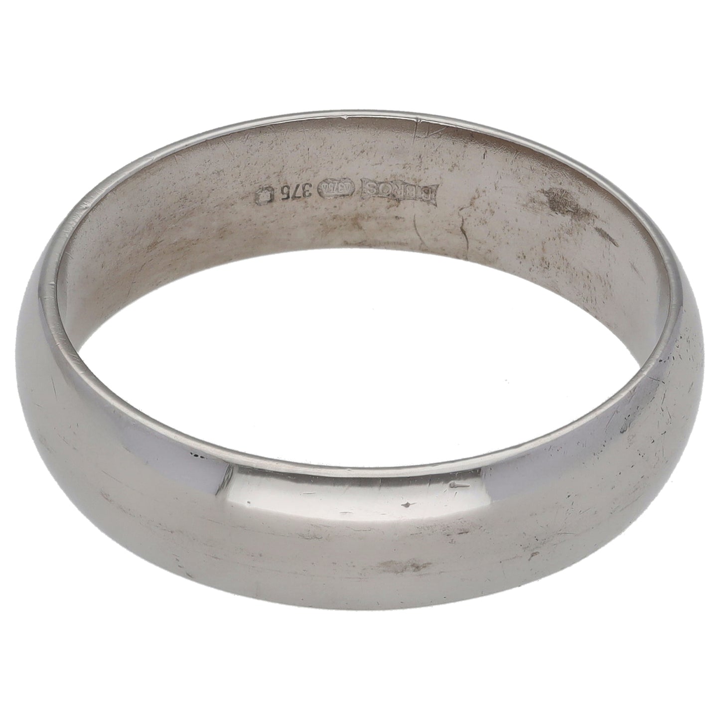 9ct Gold Plain Wedding Ring Size X