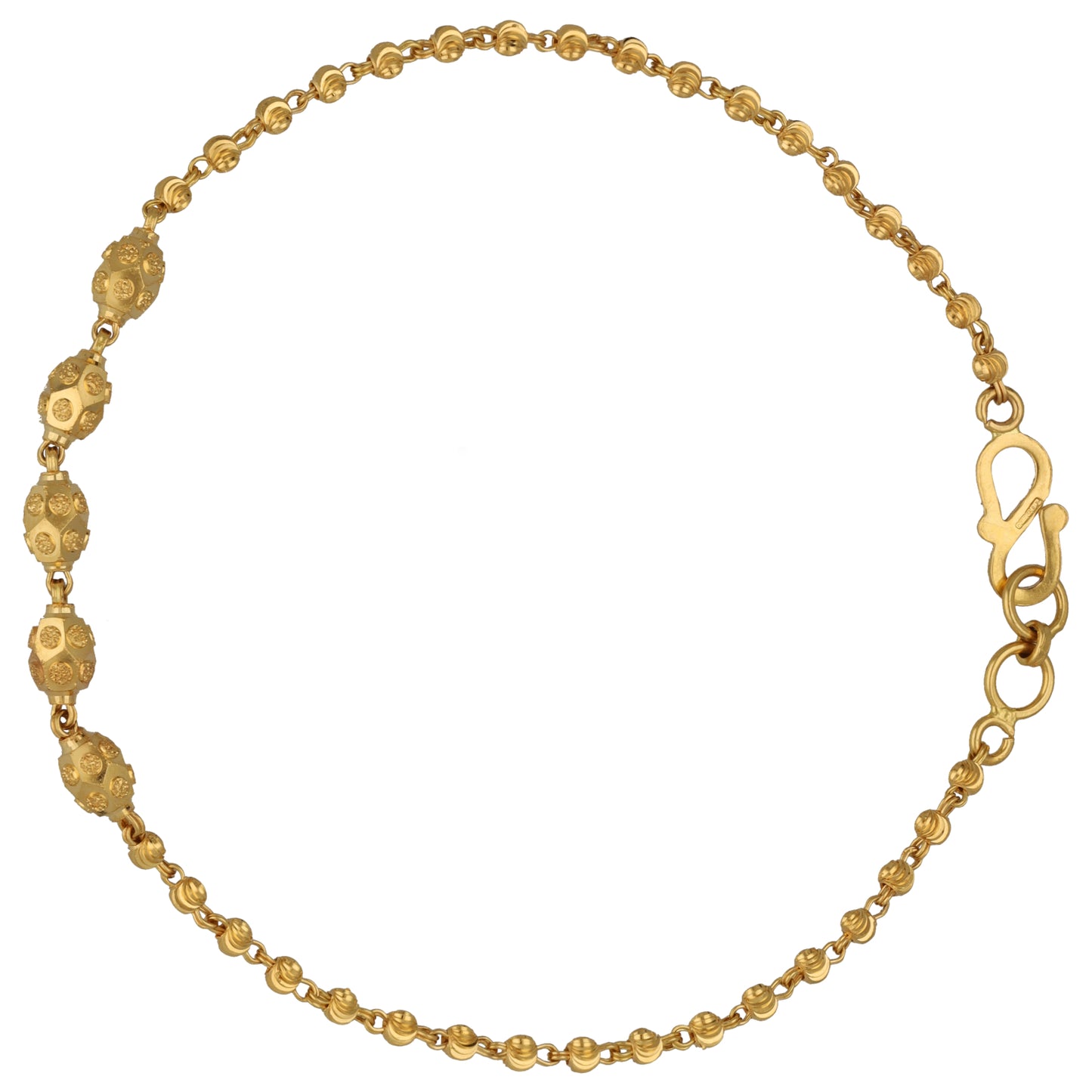 22ct Gold Fancy Necklace, Bracelet & Earrings Set