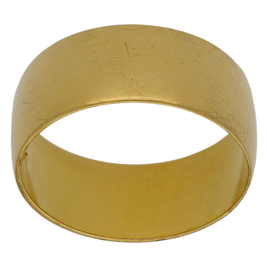 18ct Gold Plain Wedding Ring Size P