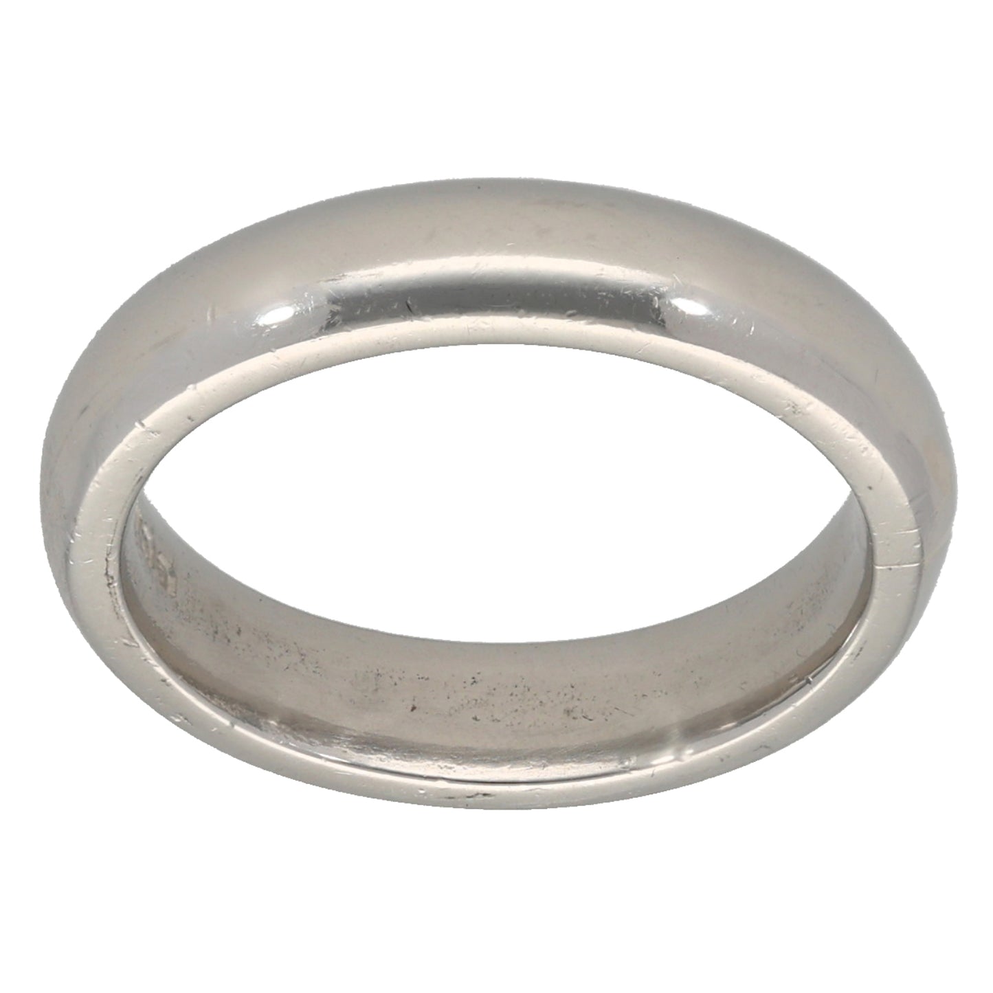 Platinum Plain Wedding Ring Size K