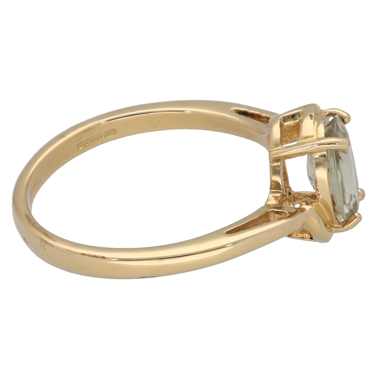 18ct Gold Diaspore Single Stone Ring Size N