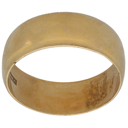 9ct Gold Plain Wedding Ring Size Q