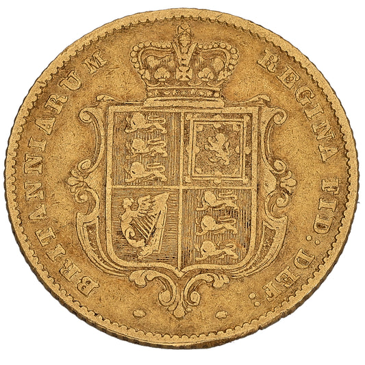 22ct Gold Queen Victoria Half Sovereign Coin 1853