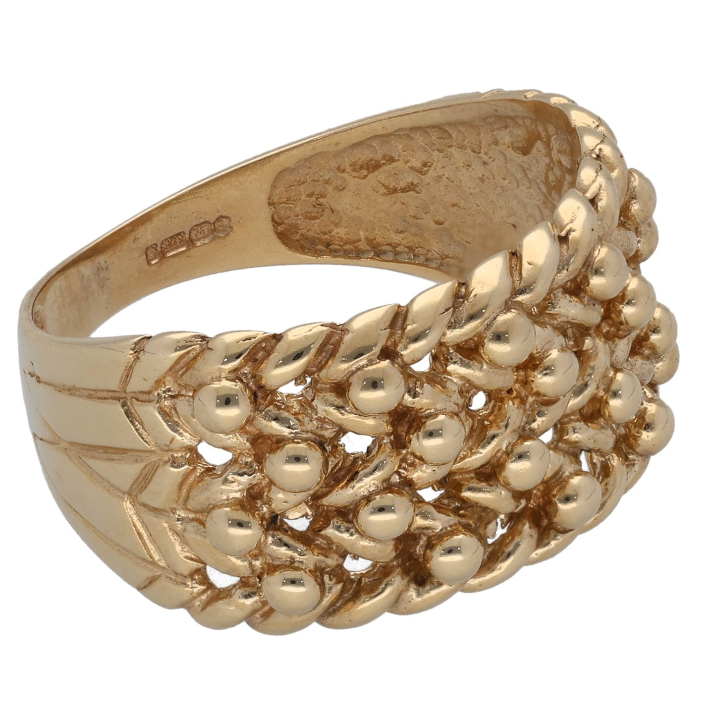 9ct Gold Keeper Ring Size U