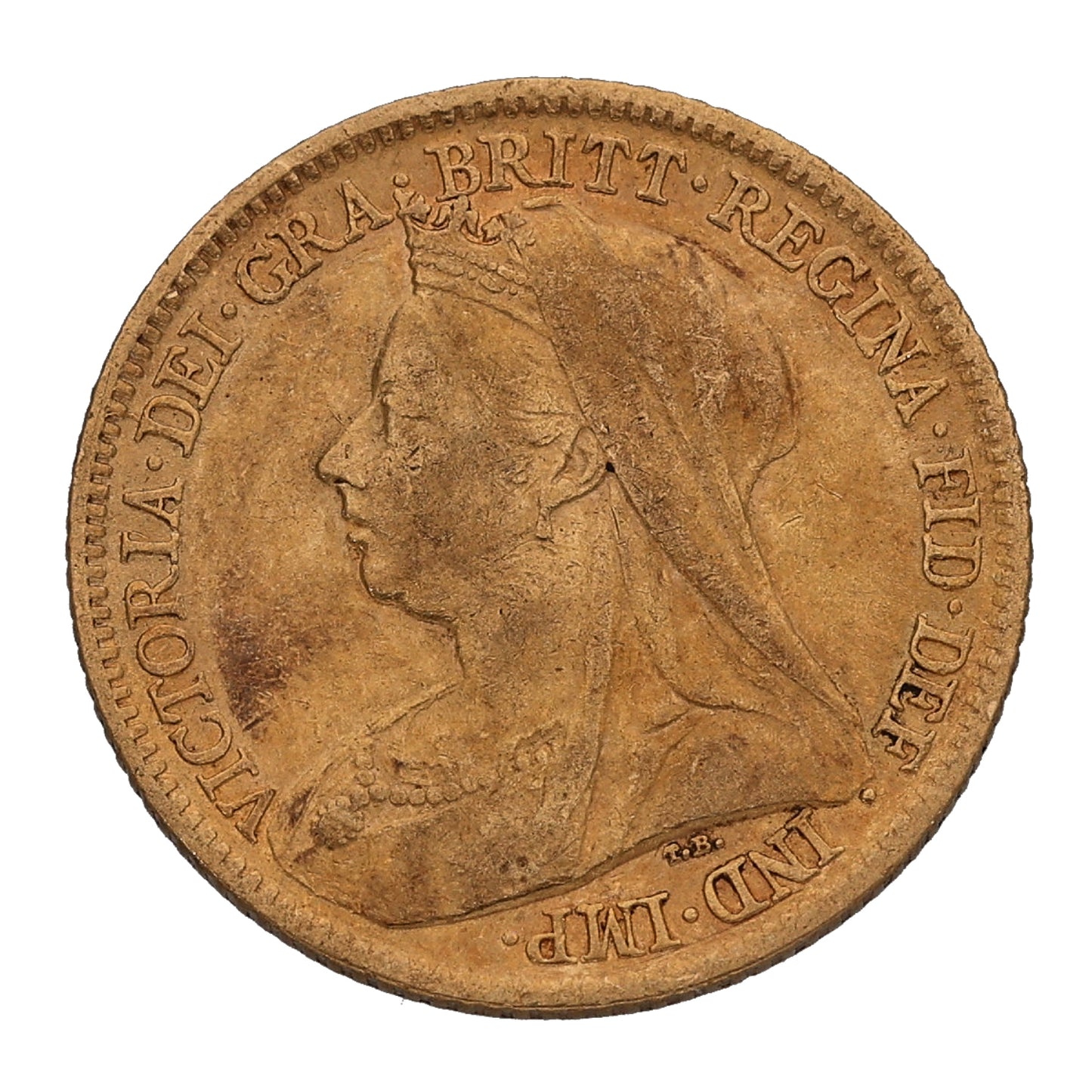 22ct Gold Queen Victoria Half Sovereign Coin 1899