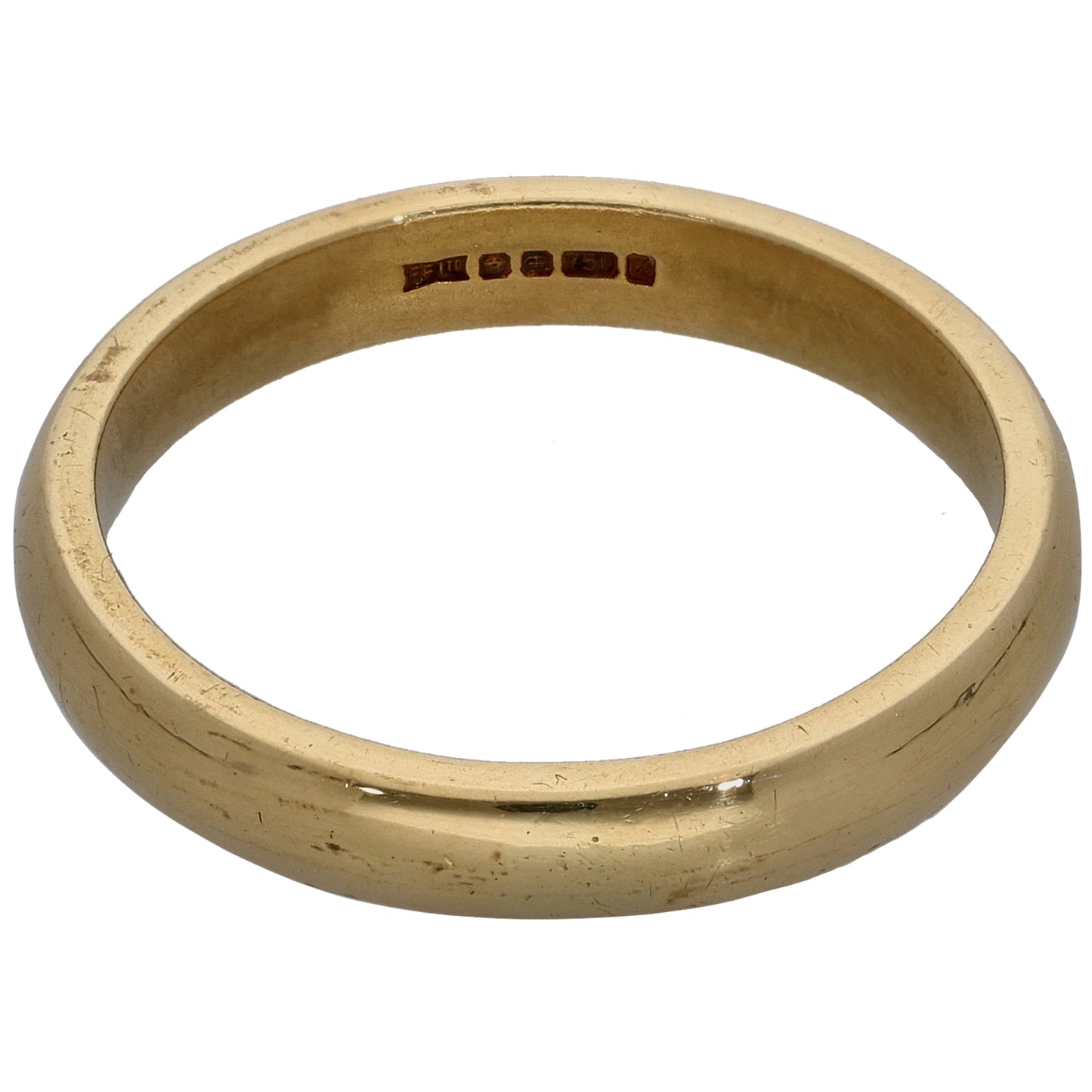 18ct Gold Plain Wedding Ring Size U