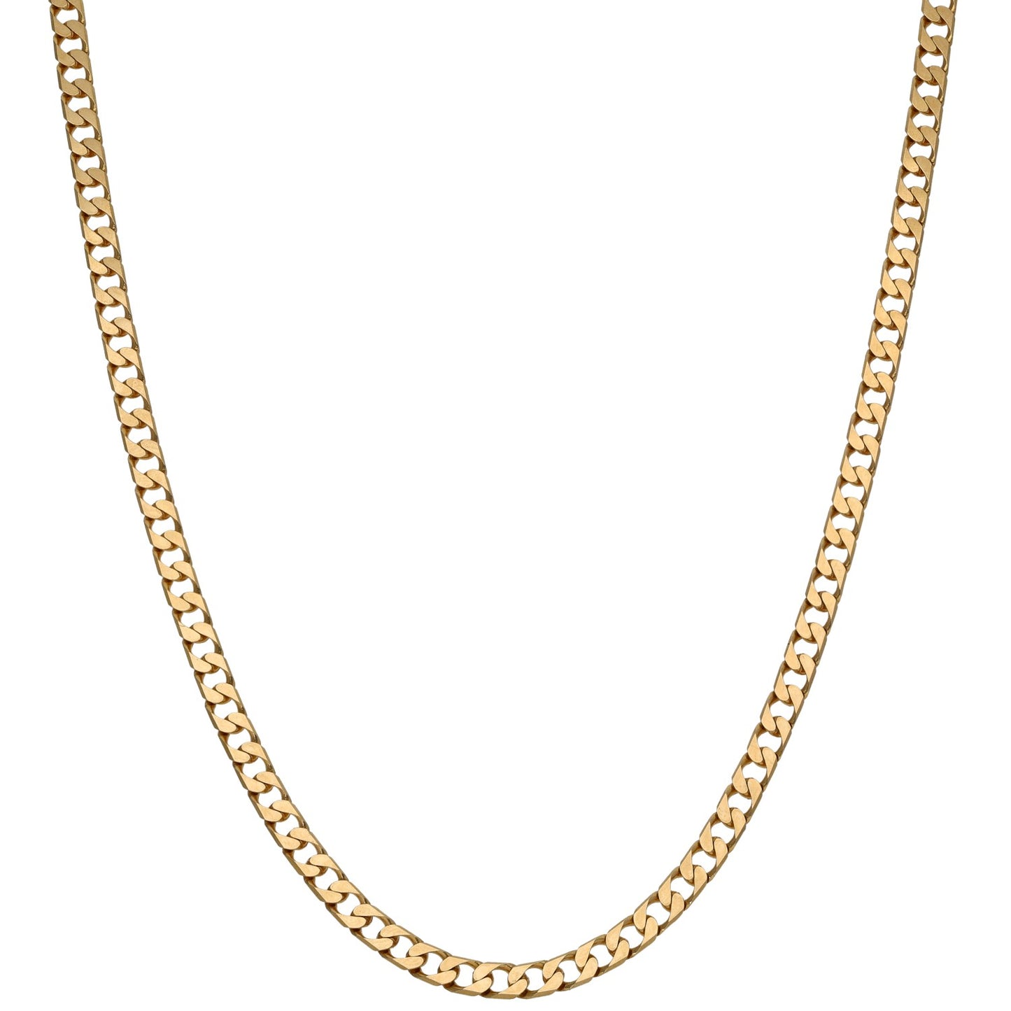 9ct Gold Curb Chain 18"