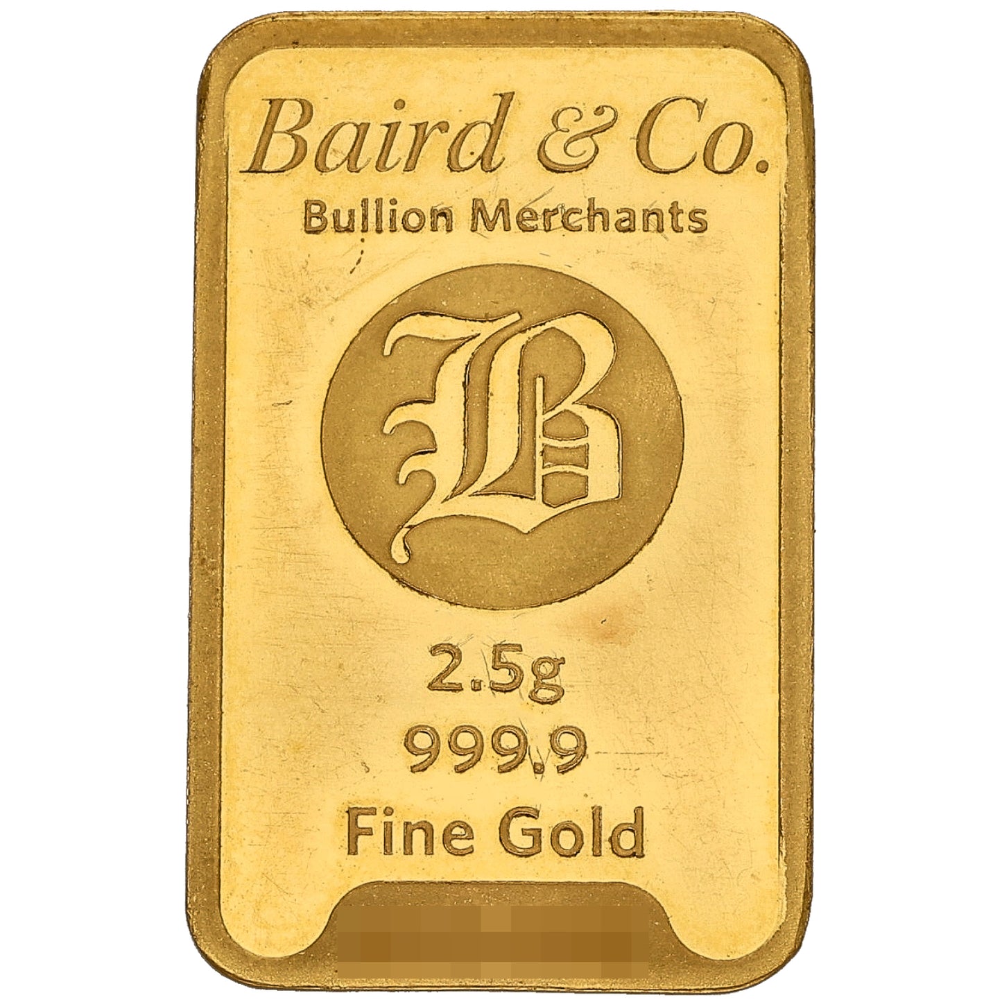 24ct 2.5g Gold Bar