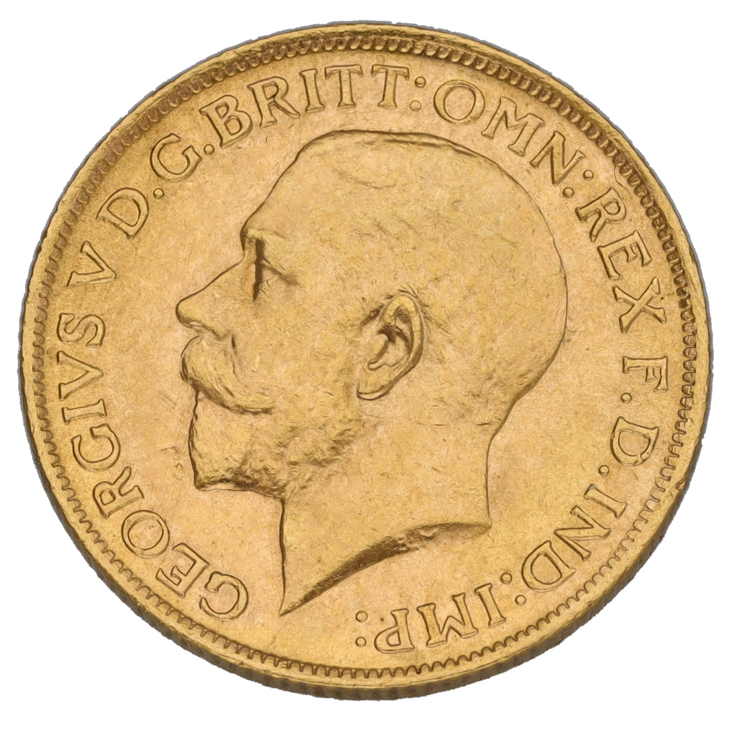 22ct Gold King George V Full Sovereign Coin 1918