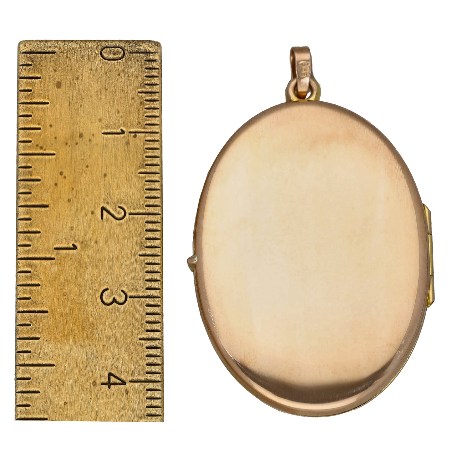 9ct Gold Patterned Locket Pendant