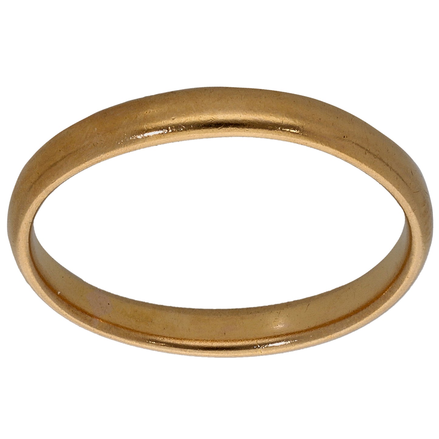 22ct Gold Plain Wedding Ring Size M