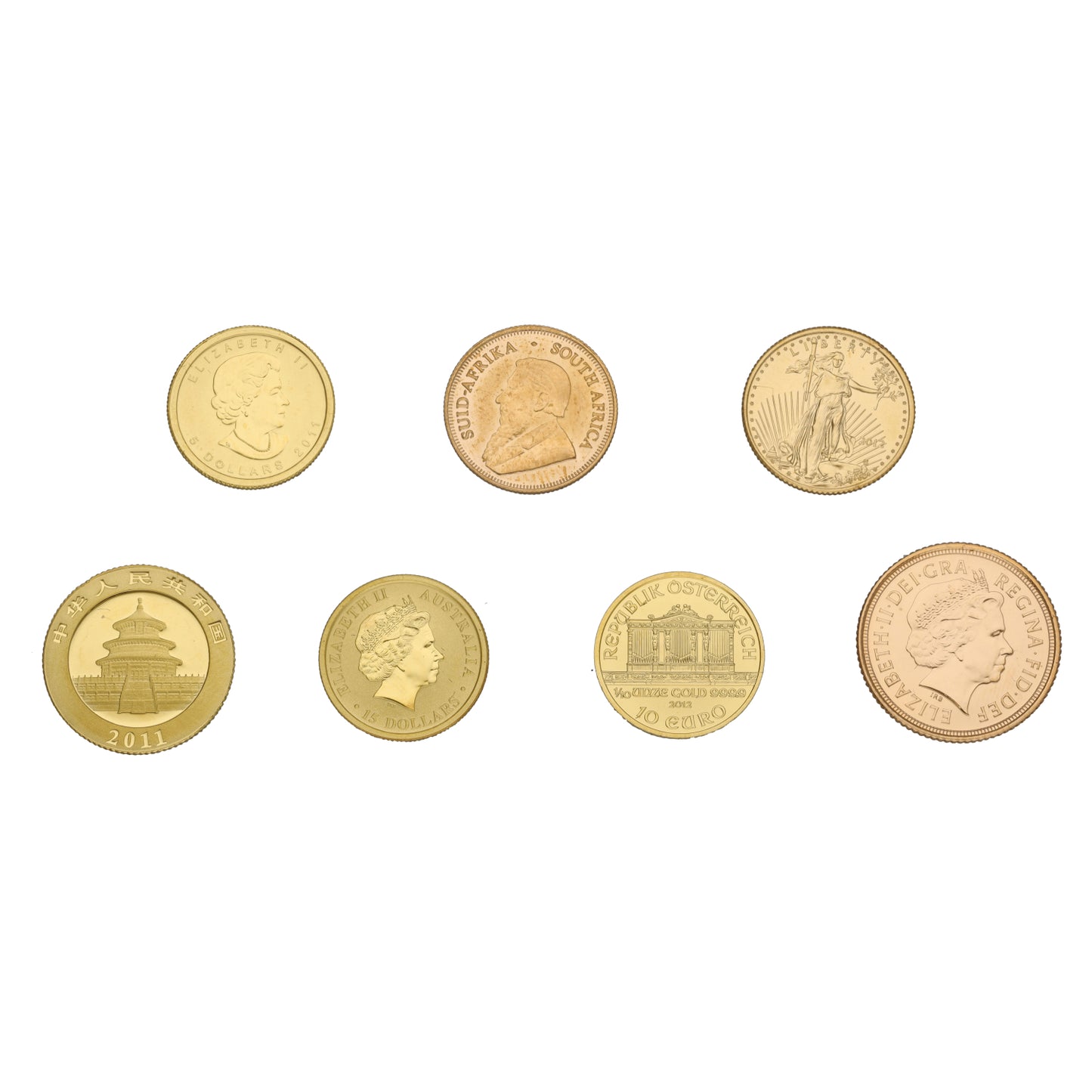 22ct Gold Magnificent 7 Coin Collection