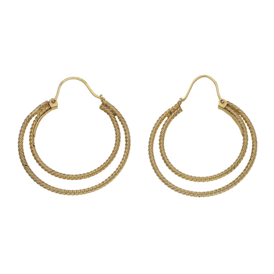 9ct Gold Creole Earrings