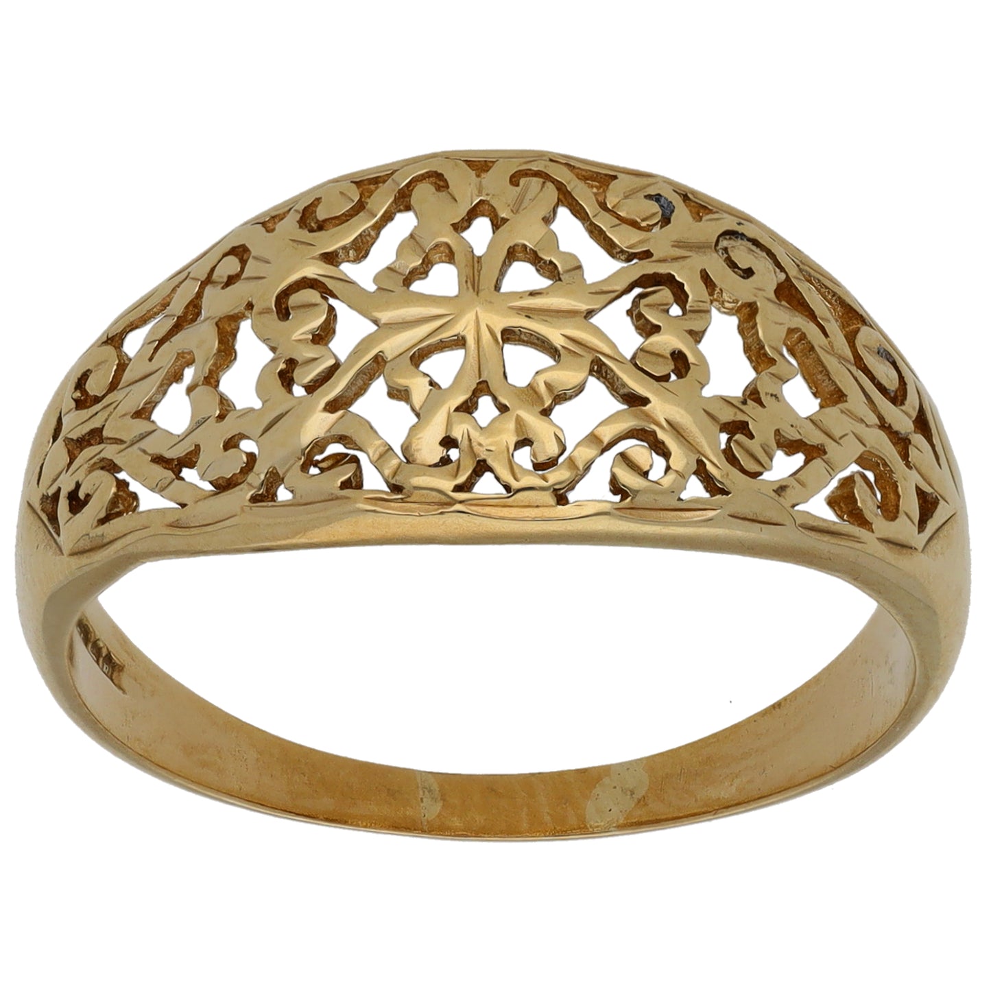 9ct Gold Alternative Ring Size S