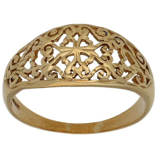 9ct Gold Alternative Ring Size S