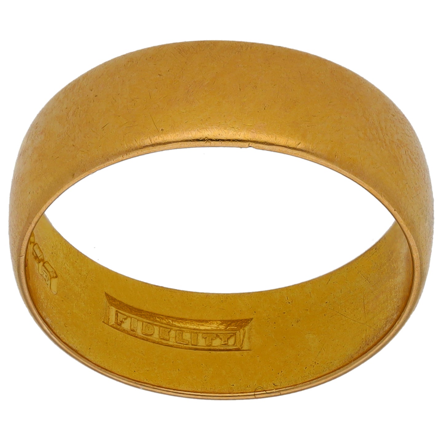 22ct Gold Plain Wedding Ring Size Q