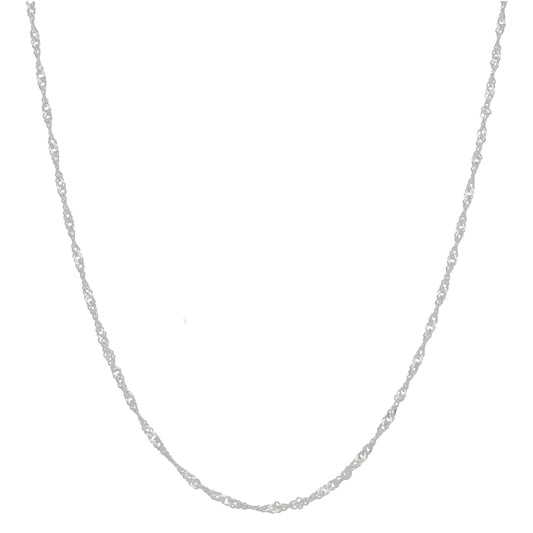 Silver Sterling Singapore Chain 18"