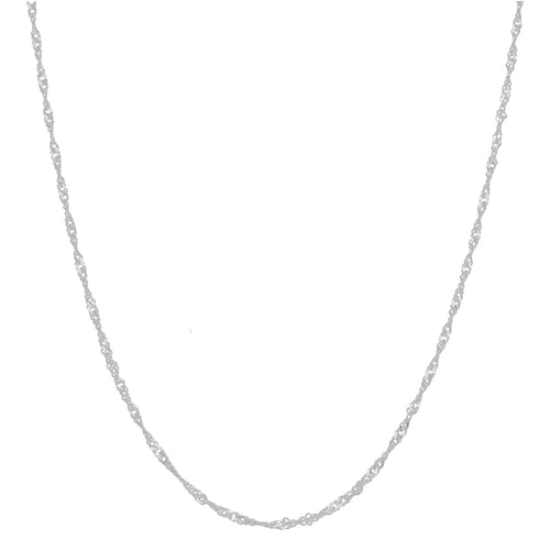 Silver Sterling Singapore Chain 18