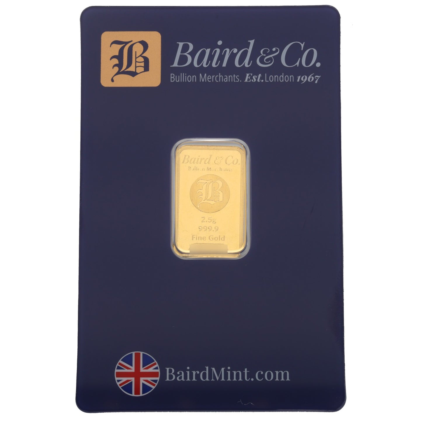 24ct 2.5g Gold Bar