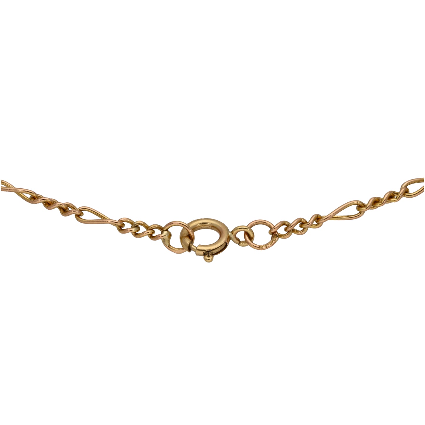 9ct Gold Figaro Chain 18"