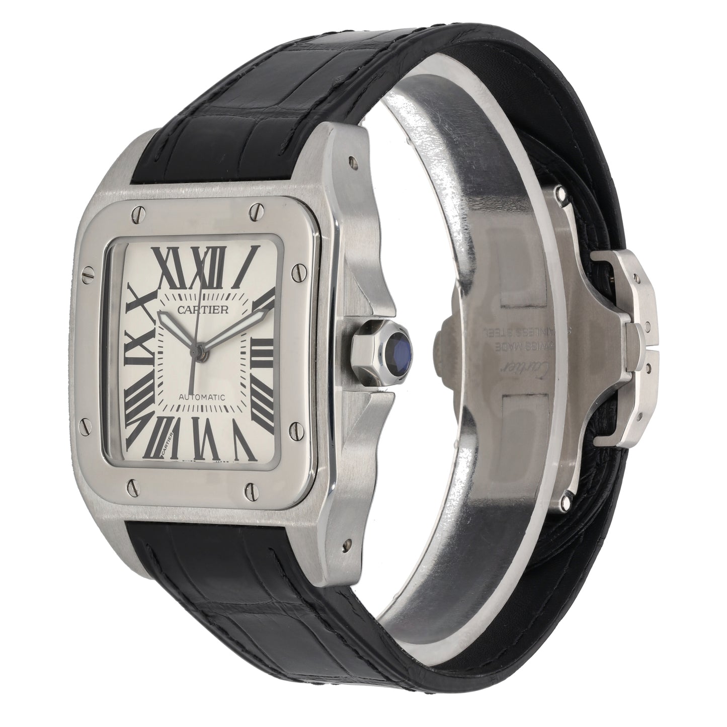 Cartier Santos 100 W20073X8 39mm Stainless Steel Watch