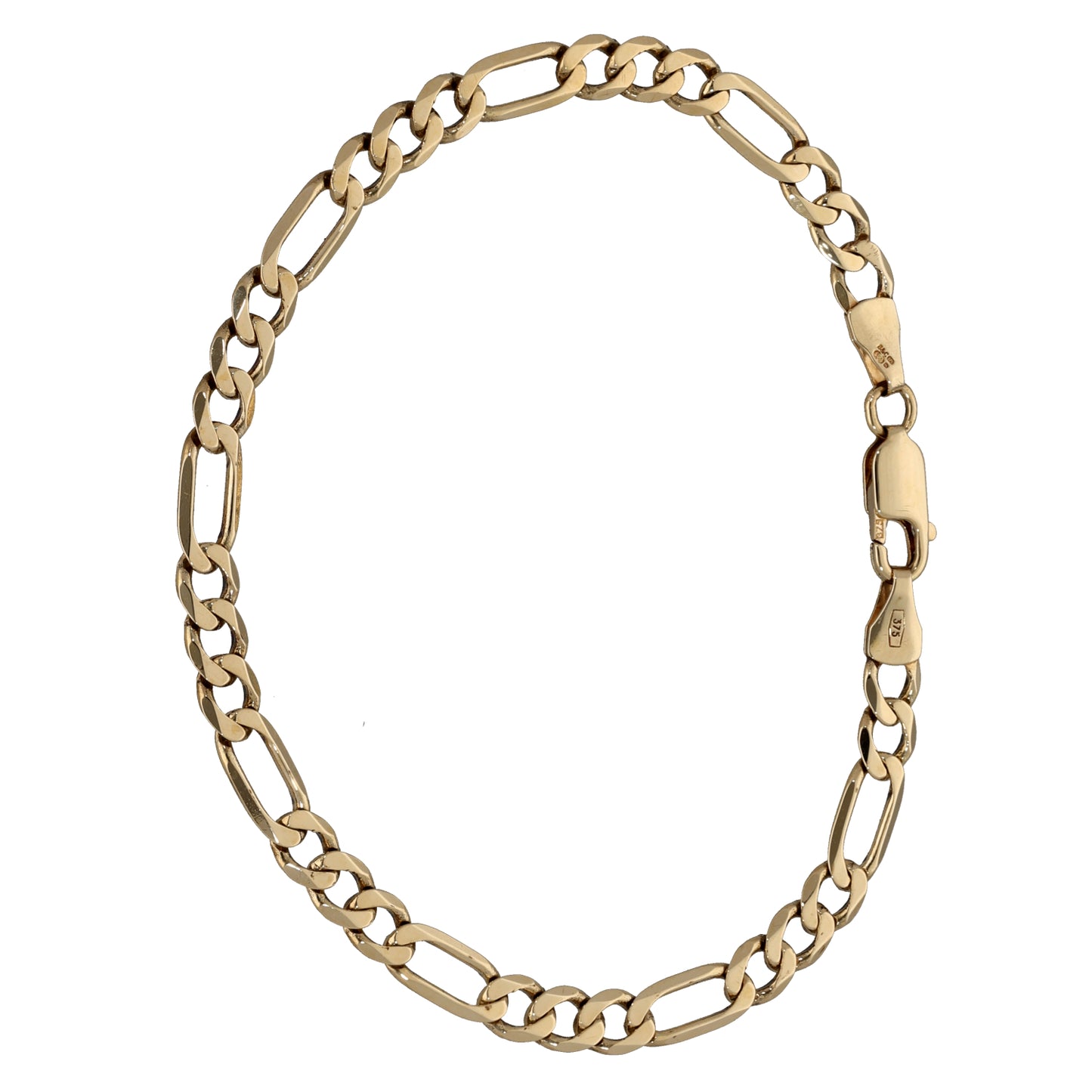 9ct Gold Figaro Bracelet