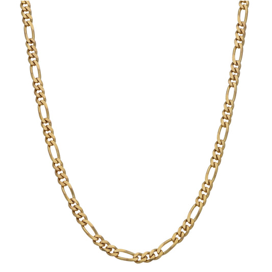 9ct Gold Figaro Chain 18"