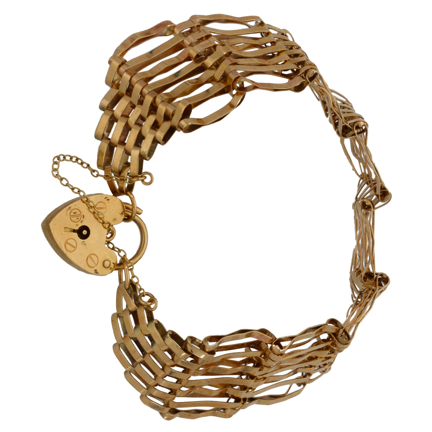 9ct Gold Gate Bracelet