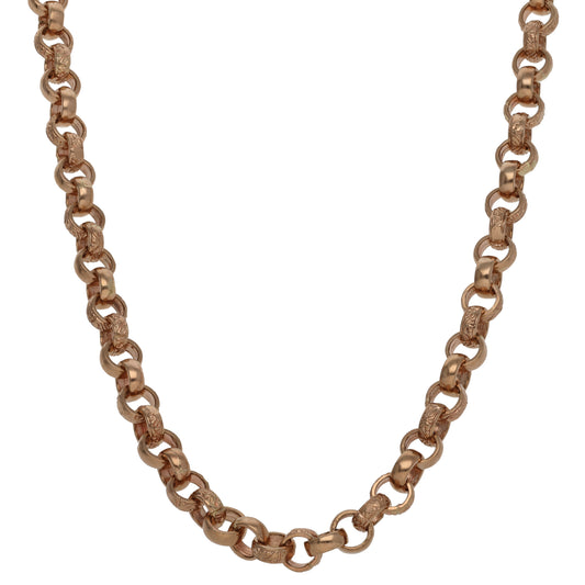 9ct Rose Gold Belcher Chain 26"