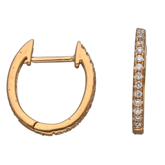 9ct Gold 0.13ct Diamond Dress/Cocktail Earrings