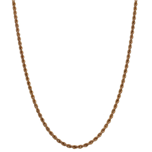9ct Gold Rope Chain 22"