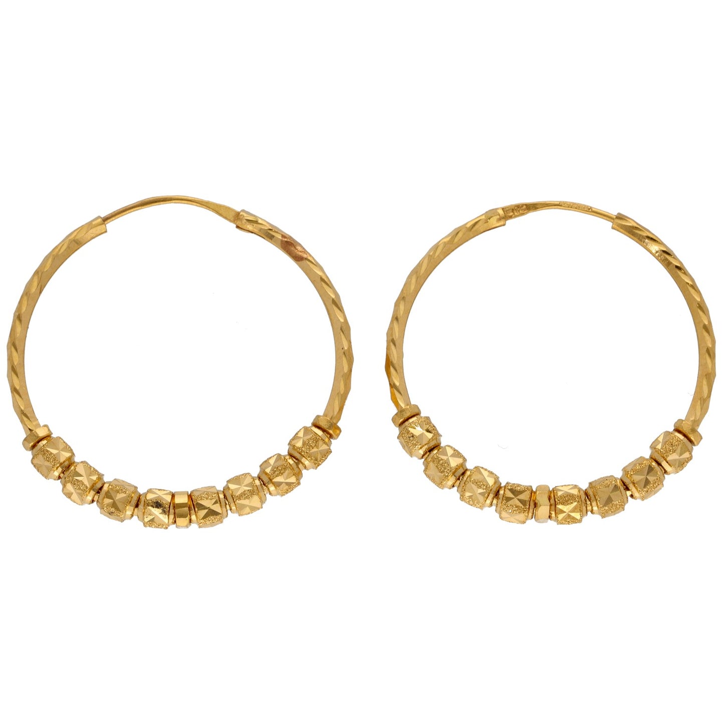 22ct Gold Hoop Earrings
