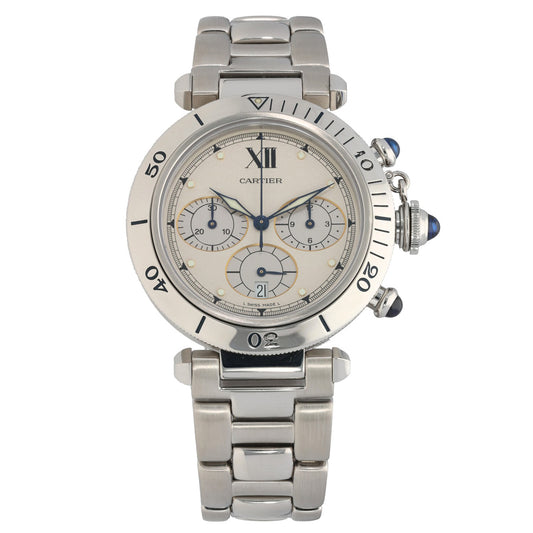 Cartier Pasha W31004H3 38mm Stainless Steel Watch