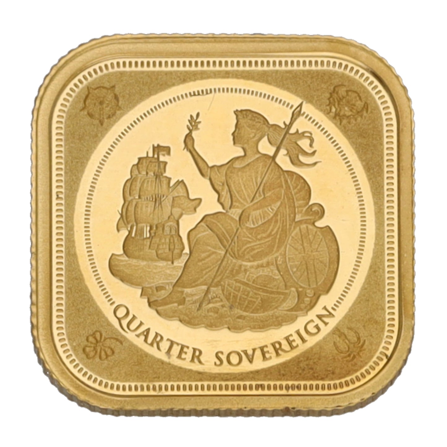 22ct Gold Queen Elizabeth II Quarter Sovereign Coin 2019