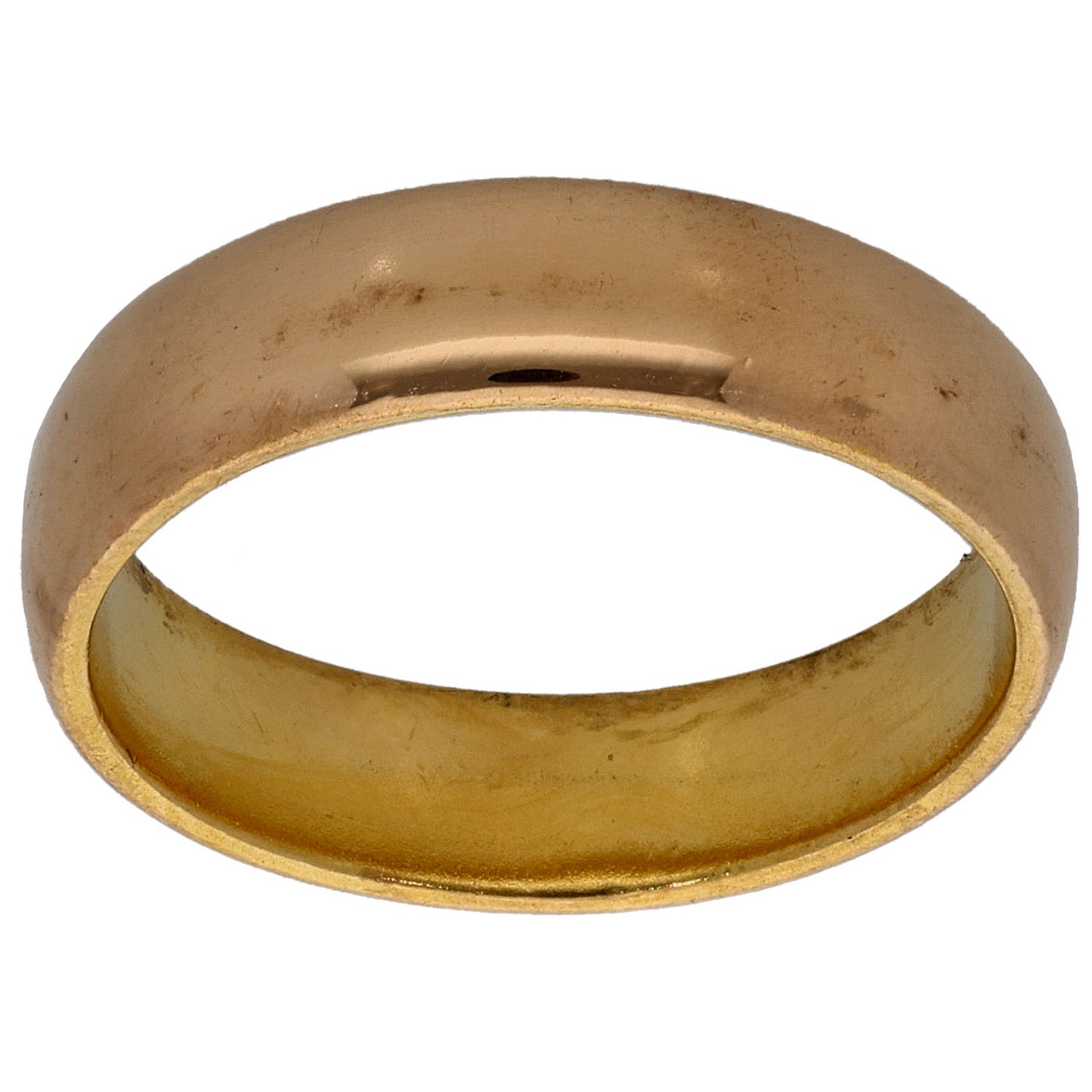 22ct Gold Plain Wedding Ring Size L