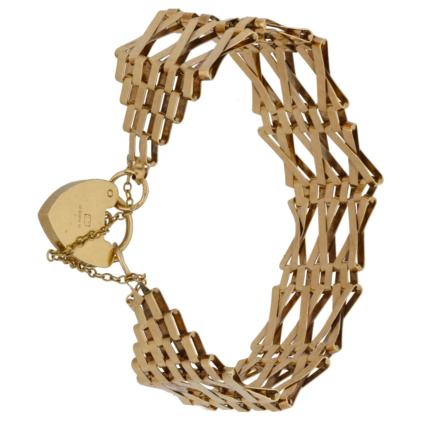 9ct Gold Gate Bracelet