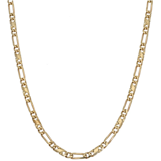 9ct Gold Figaro Chain 20"