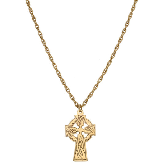 9ct Gold Cross Pendant With Chain
