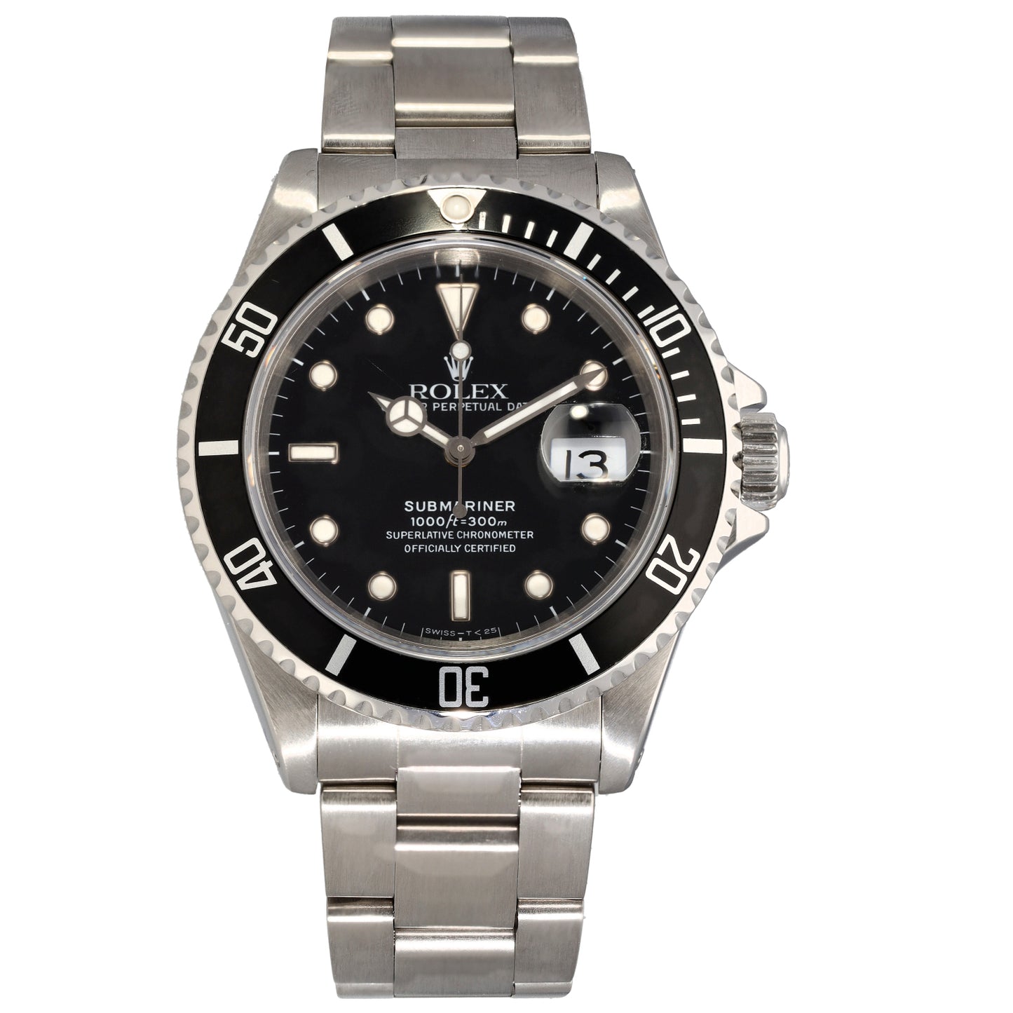 Rolex Submariner 16610 40mm Stainless Steel Watch