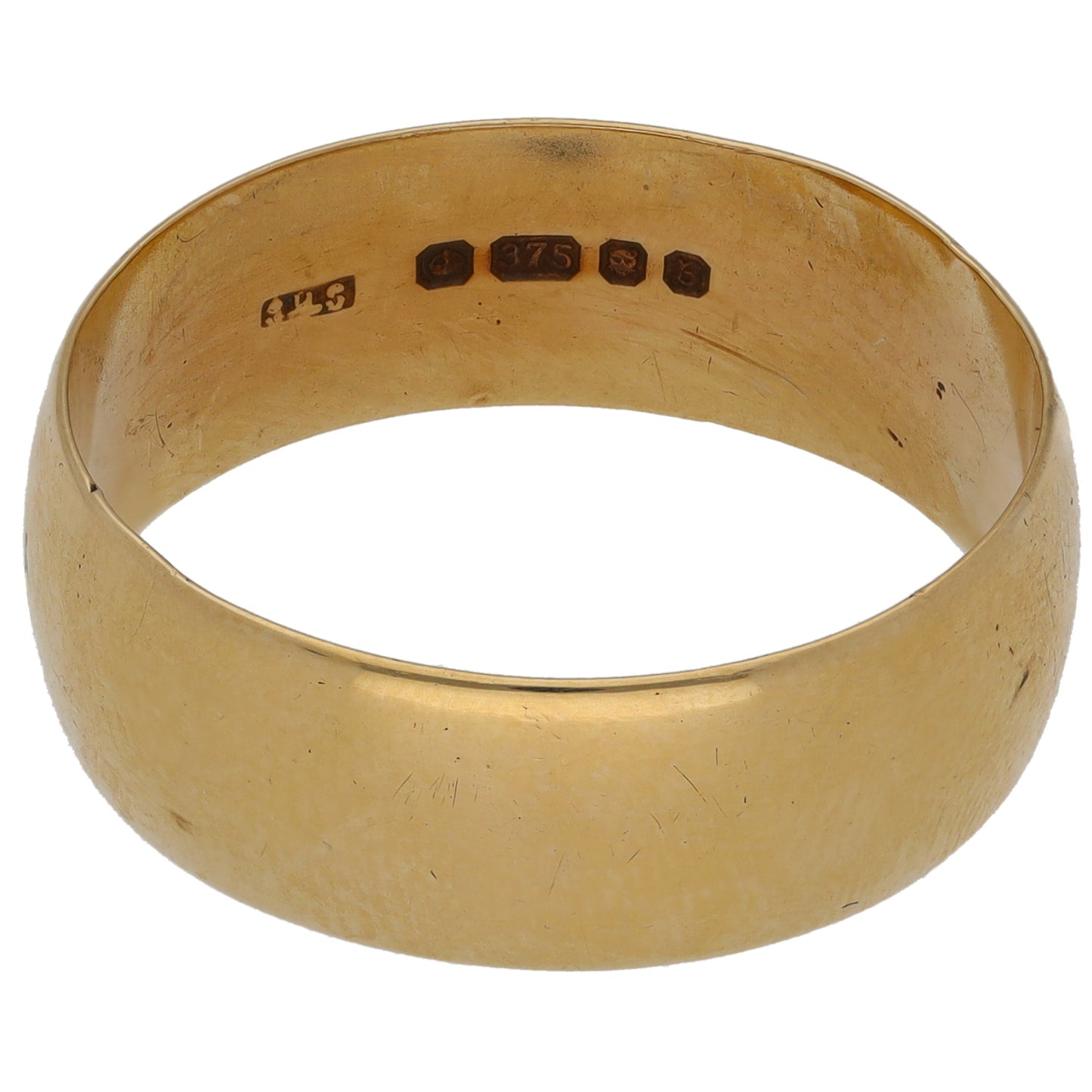 9ct Gold Plain Wedding Ring Size W