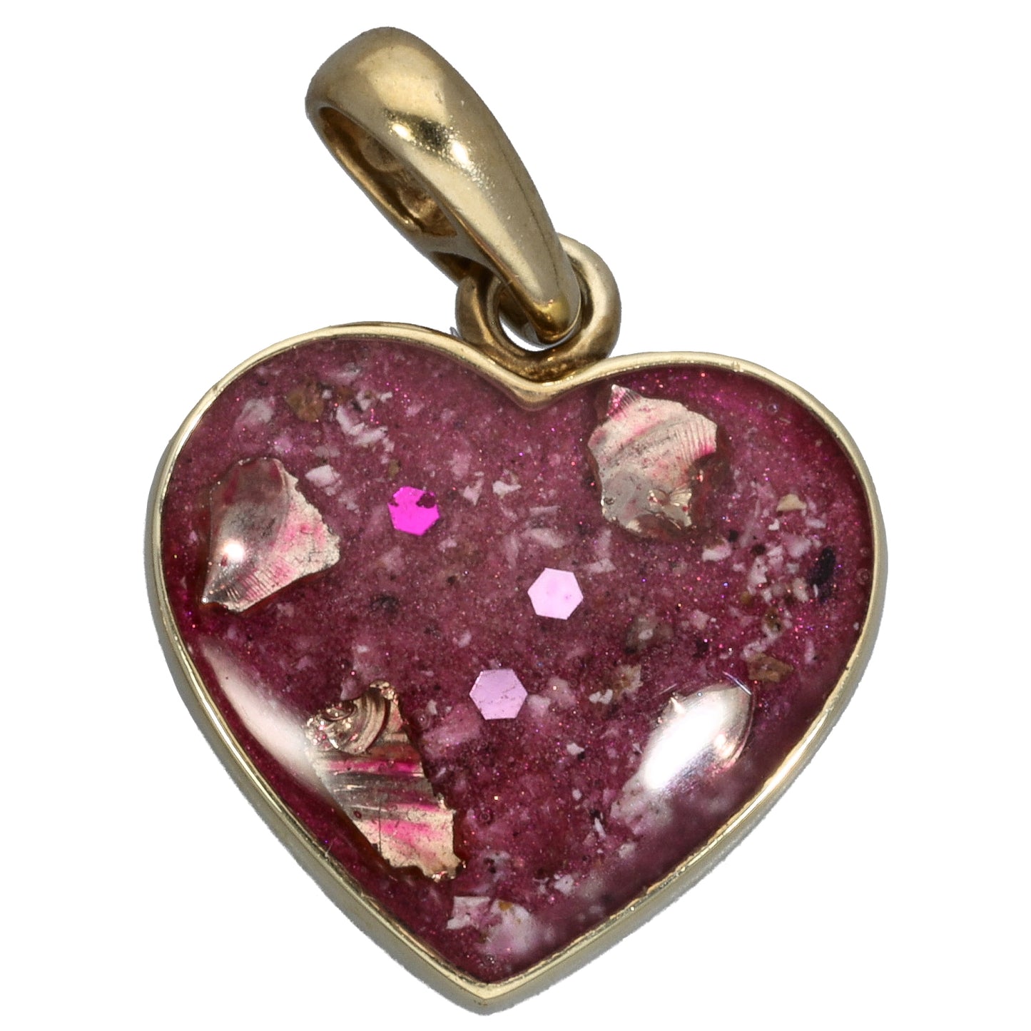 9ct Gold Imitation Gem Heart Pendant