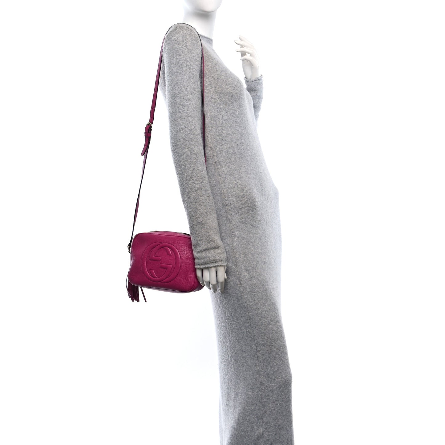 Gucci Soho Disco Calfskin Leather Bag - Bright Bouganville