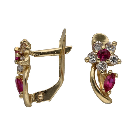 9ct Gold Imitation Gems Dress/Cocktail Earrings